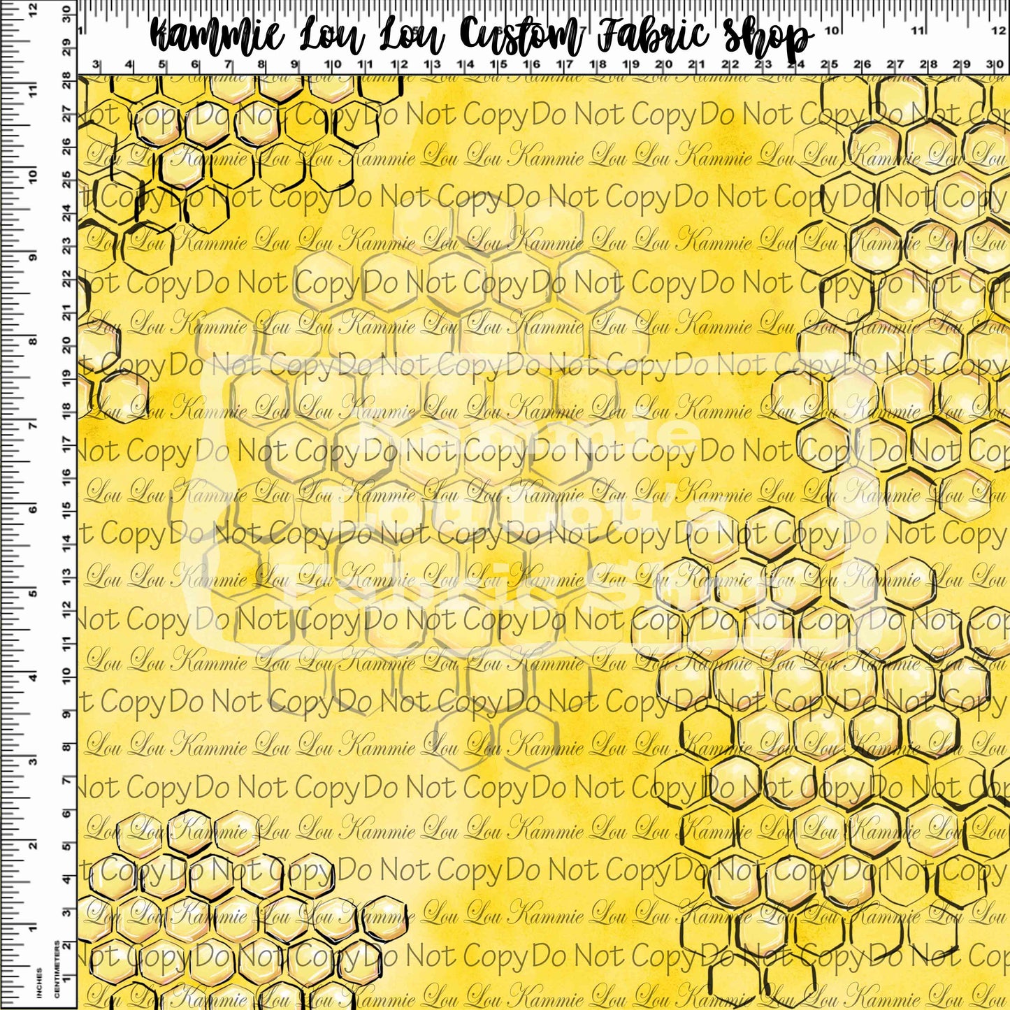 Bee My Honey Bee - Honeycomb Yellow - Regular Scale