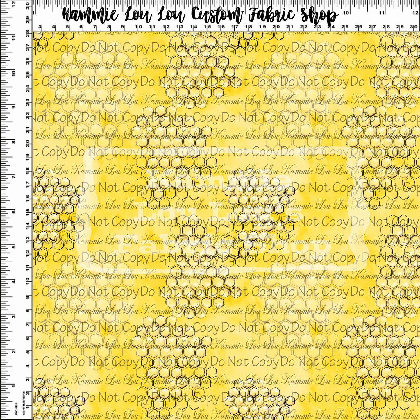 Bee My Honey Bee - Honeycomb Yellow - Tiny Scale