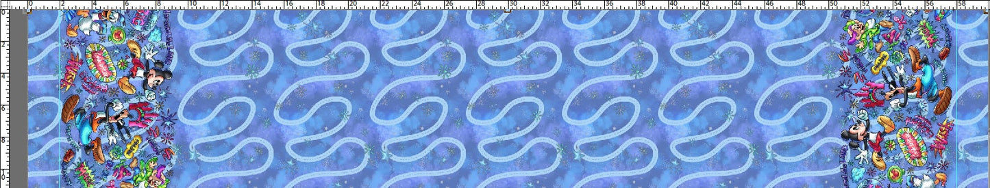 RunD - Run Around the Land - Double Border - Small Scale - BLUE