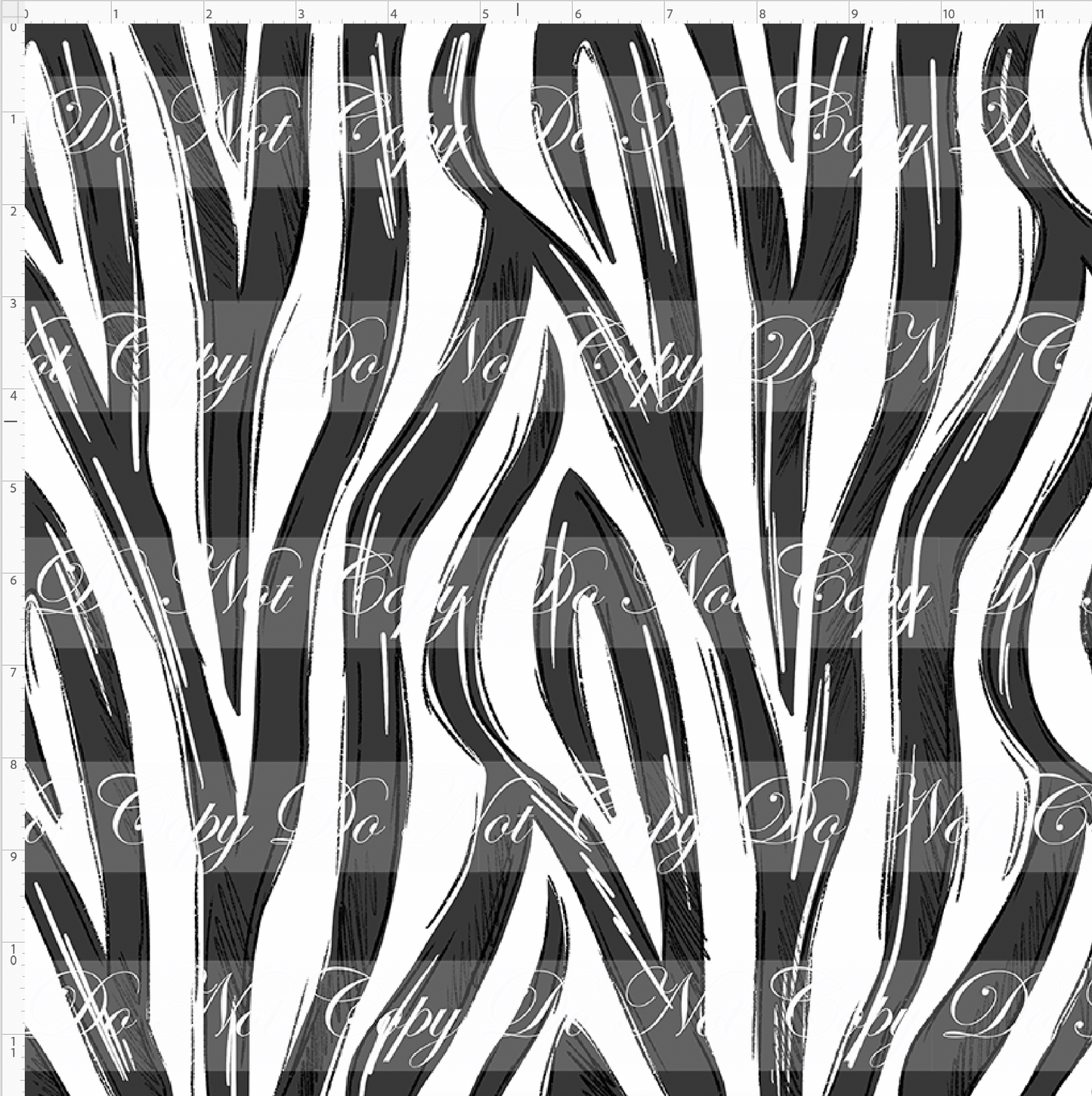 Safari Drinks - Zebra Stripes - Regular Scale