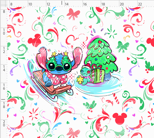 Kawaii Christmas - Panel - Simple Coordinate - White - 626 - ADULT