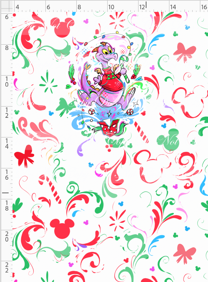 Kawaii Christmas - Panel - Simple Coordinate - White - Fig - CHILD