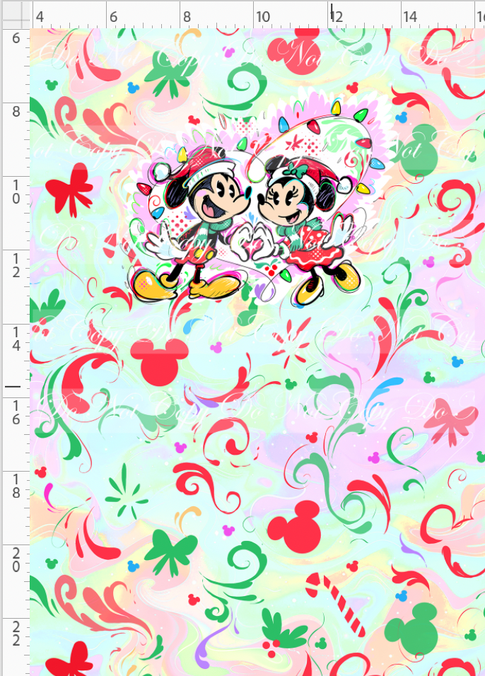 Kawaii Christmas - Panel - Simple Coordinate - Colorful - Mice - CHILD