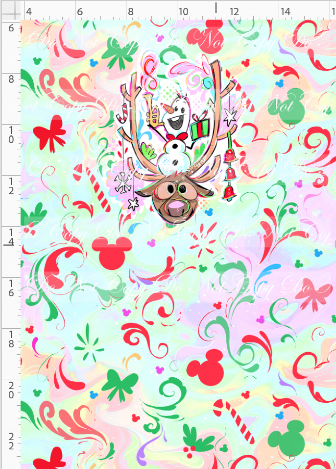 Kawaii Christmas - Panel - Simple Coordinate - Colorful - Snowman - CHILD