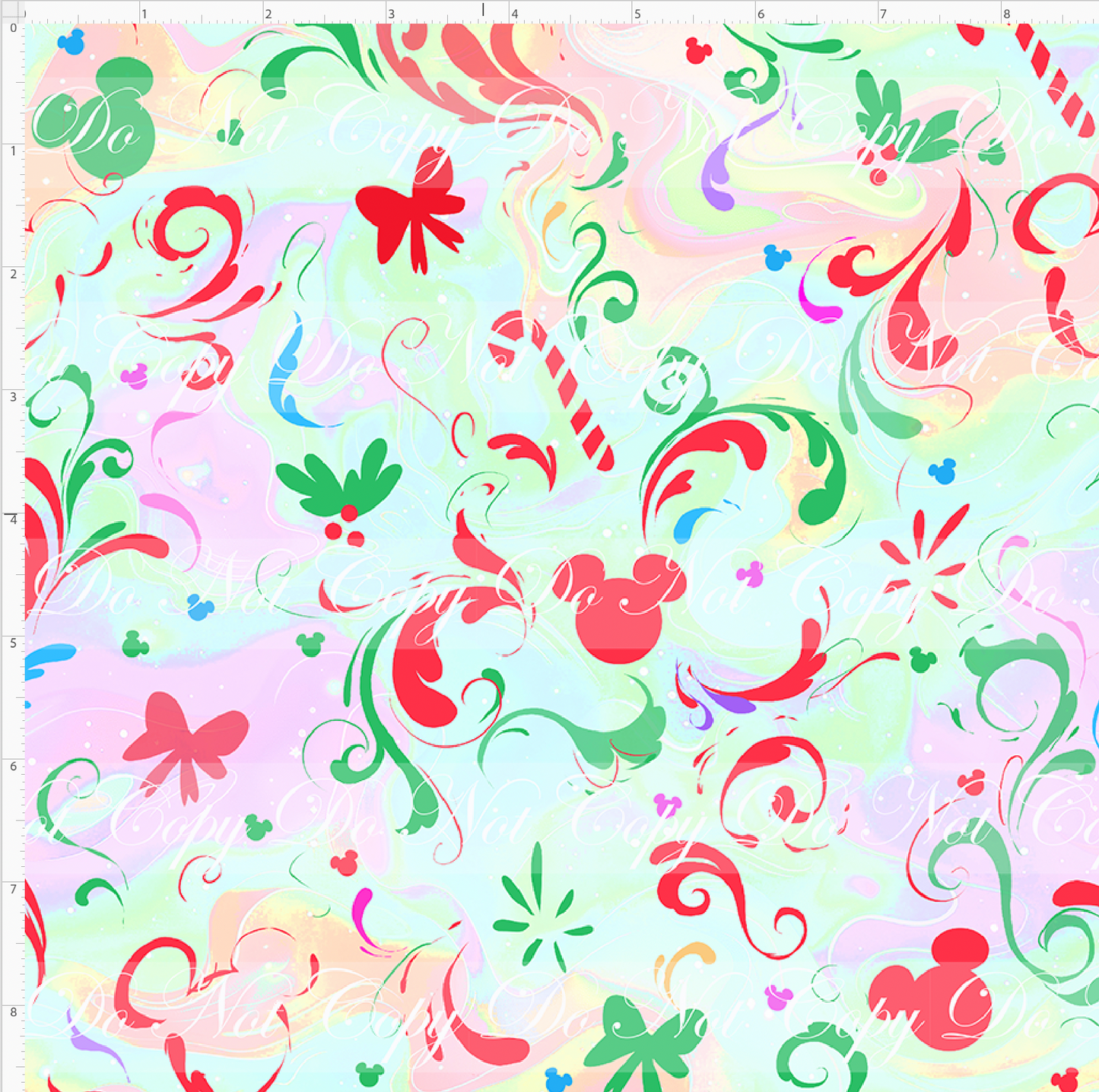 Kawaii Christmas - Simple Coordinate - Colorful - SMALL SCALE