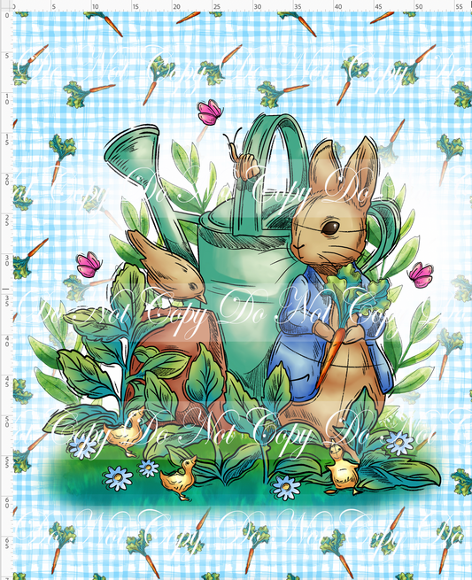 Curious Rabbit - Full Size Blanket Panel 58W x 72H