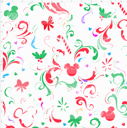 Kawaii Christmas - Simple Coordinate - White - REGULAR SCALE