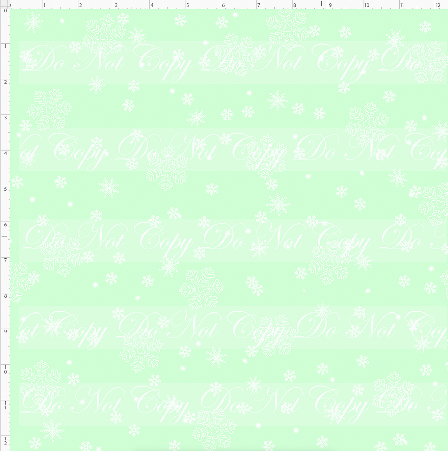 Kawaii Christmas - Snowflakes - MINT