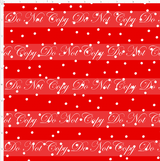 Kawaii Christmas - Polka Dots - Red