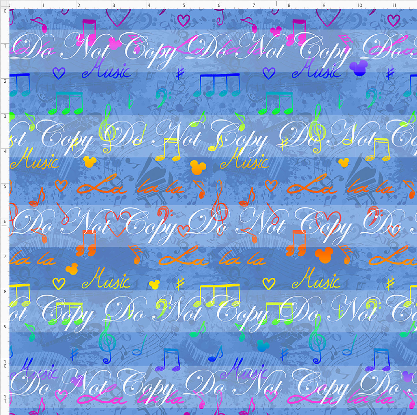 Magical Musicians - Blue Sketch Coordinate