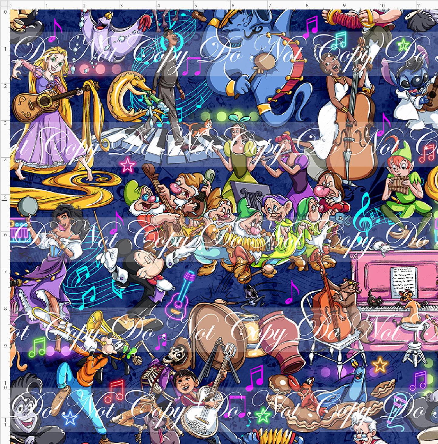 Magical Musicians - Main - Navy - REGULAR SCALE