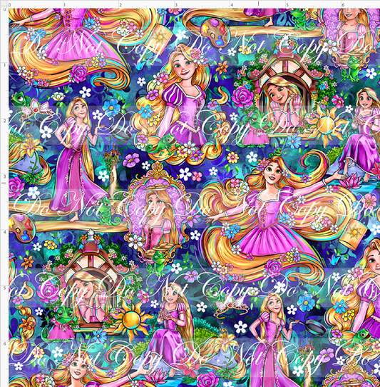 Golden Locks - Main Design #3 - Midnight - SMALL SCALE