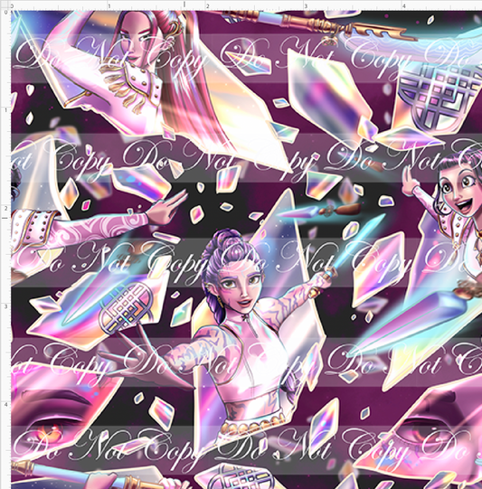 Demon Hunters - Main - Magenta Black - SMALL SCALE