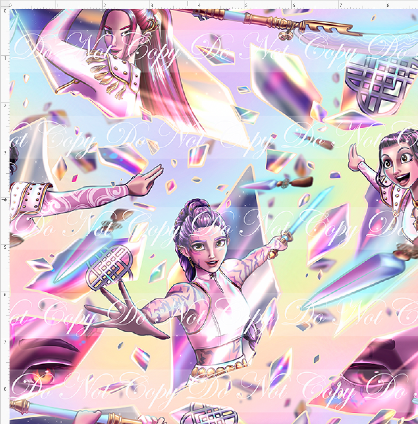 Demon Hunters - Main - Rainbow - REGULAR SCALE