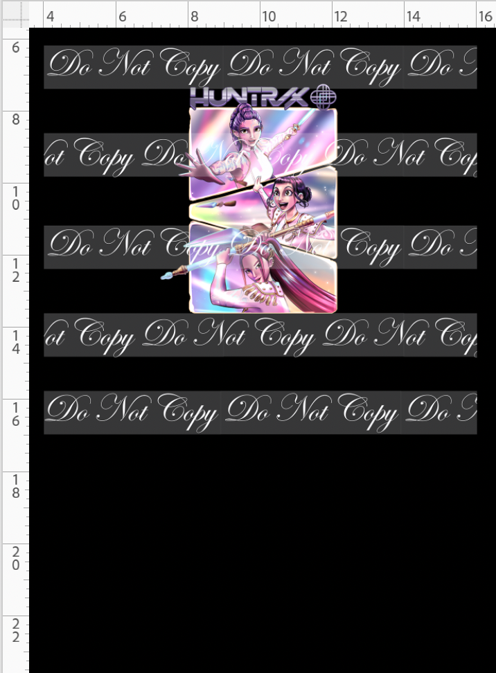 Demon Hunters - Panel - CHILD - Group - Black