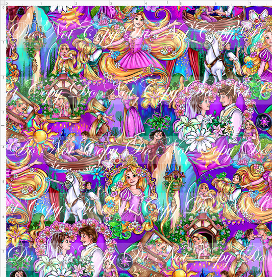 Golden Locks - Main Design #1 - Deep Background - SMALL SCALE