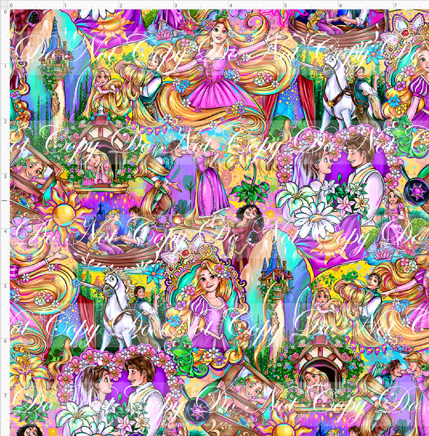 Golden Locks - Main Design #1 - Yellow - SMALL SCALE