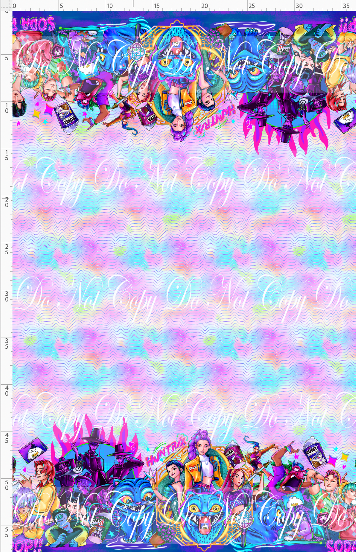 KPOP Huntrix - Double Border - Pastel