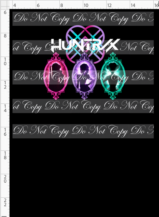 Huntrix Silhouettes - Panel - CHILD - Black