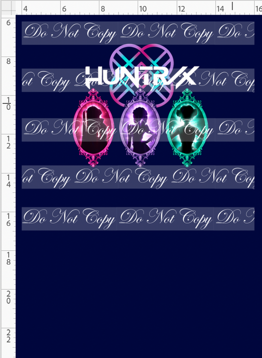 Huntrix Silhouettes - Panel - CHILD - Navy