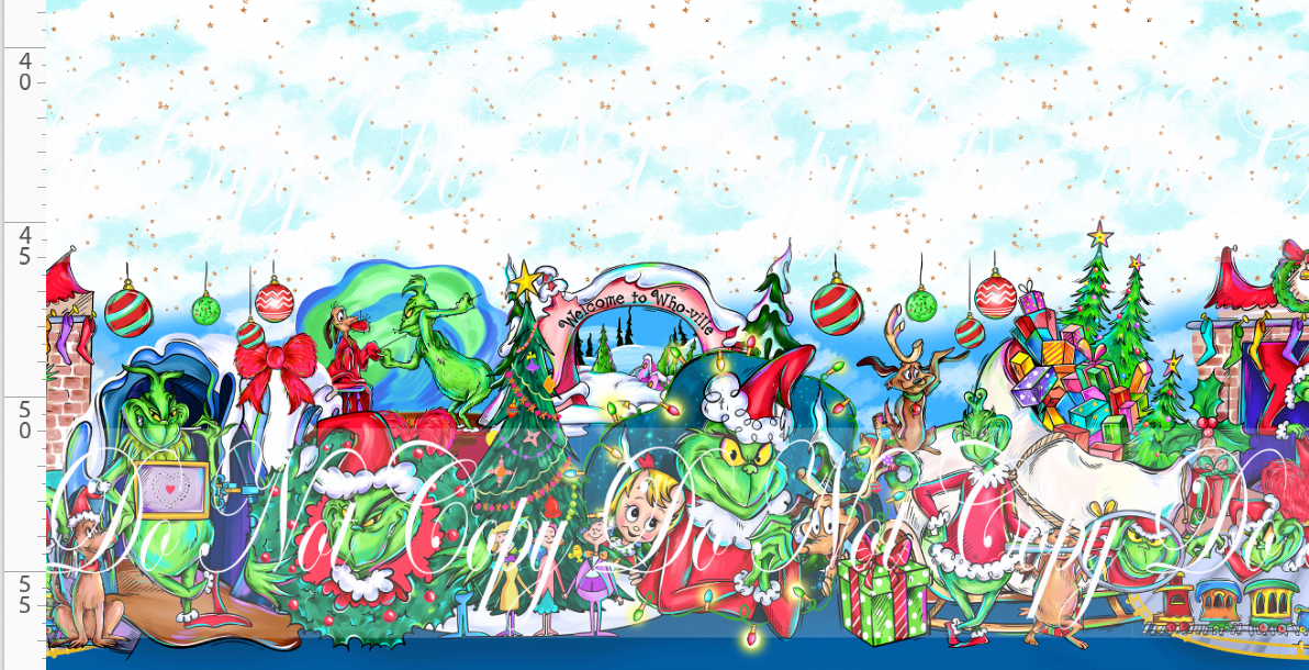 Crumpit & Co - Double Border - Light Blue