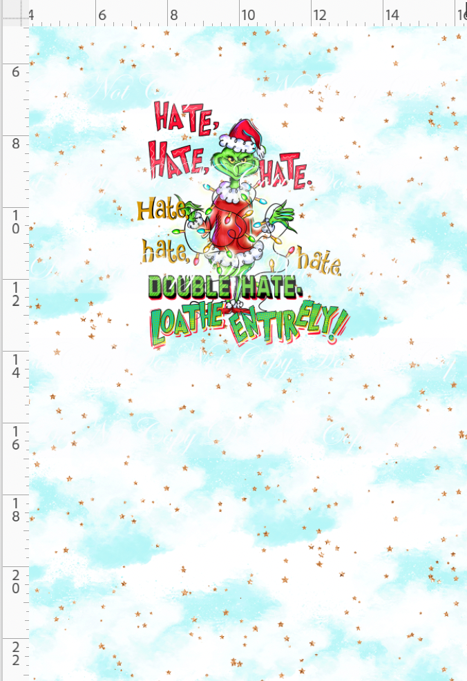 Crumpit & Co - Panel - Light Blue - hate hate hate - CHILD