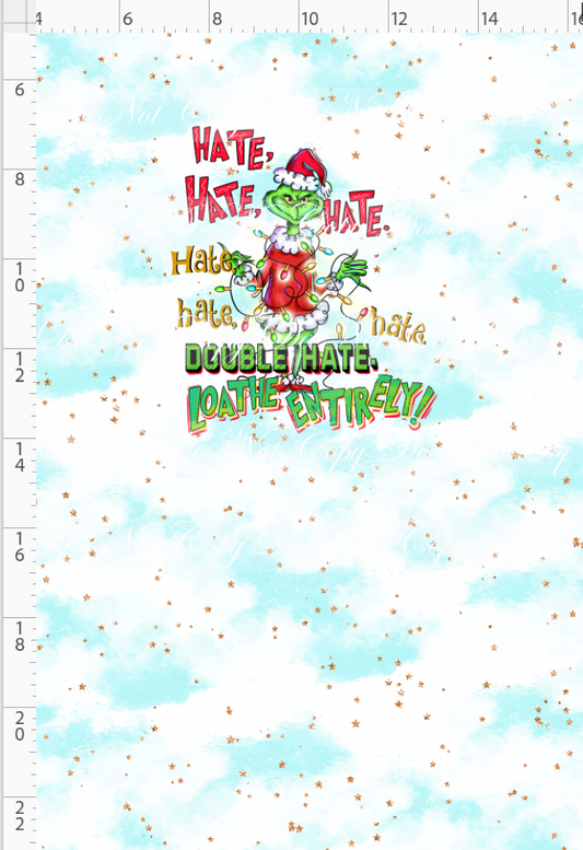 Crumpit & Co - Panel - Light Blue - hate hate hate - CHILD