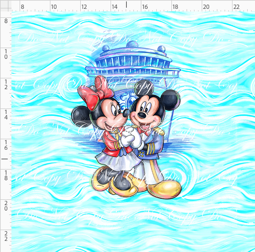 Set Sail - Panel - mouse - blue - adult