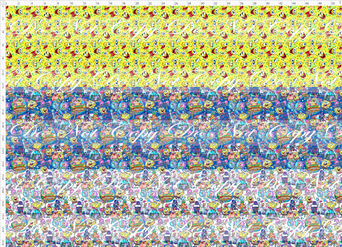 Square Pants-small scale rapport-3 fabrics