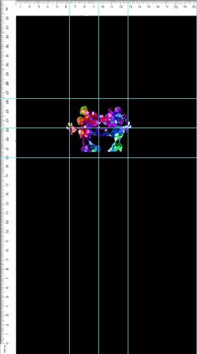 Stained Glass Mouse - Panel - Kiss - Black - CHILD