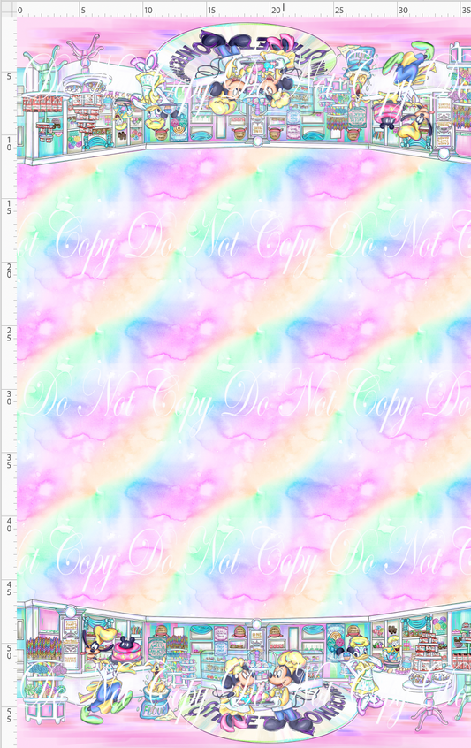 The Confectionery-double border-watercolor