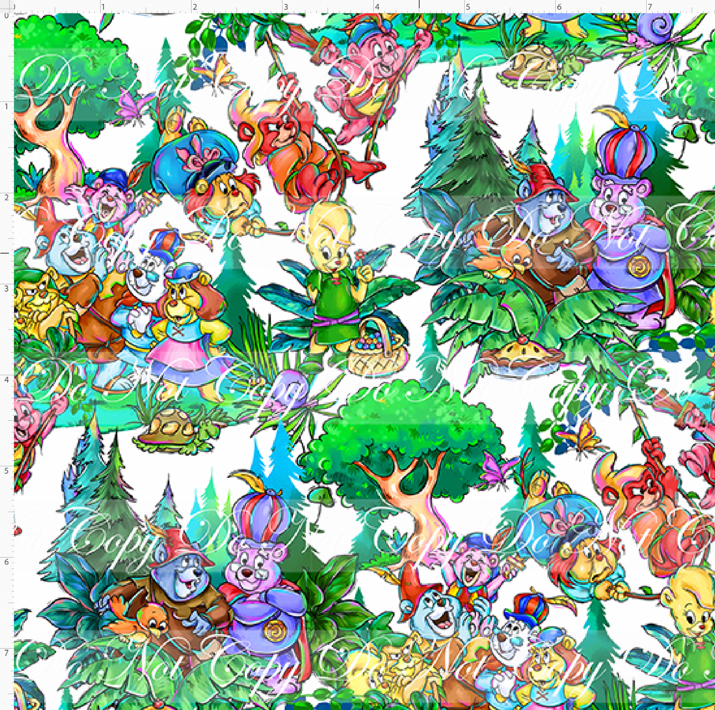 The Gummiberry Gang - Main - White - Small Scale