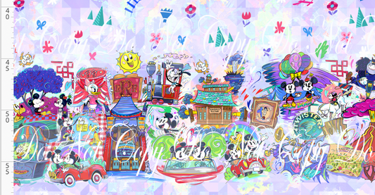 The mouse Express - Double Border - Pastel
