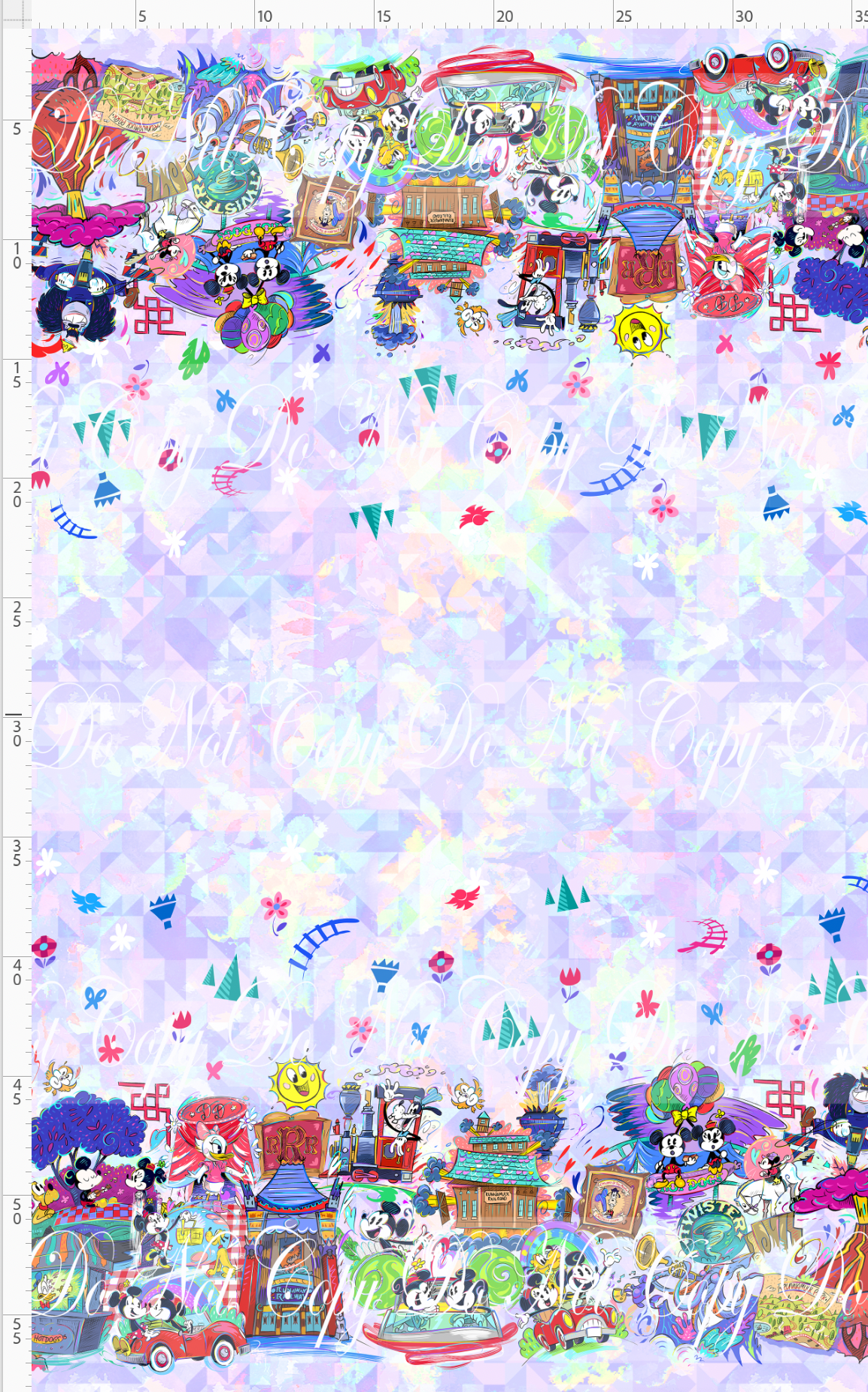 The mouse Express - Double Border - Pastel