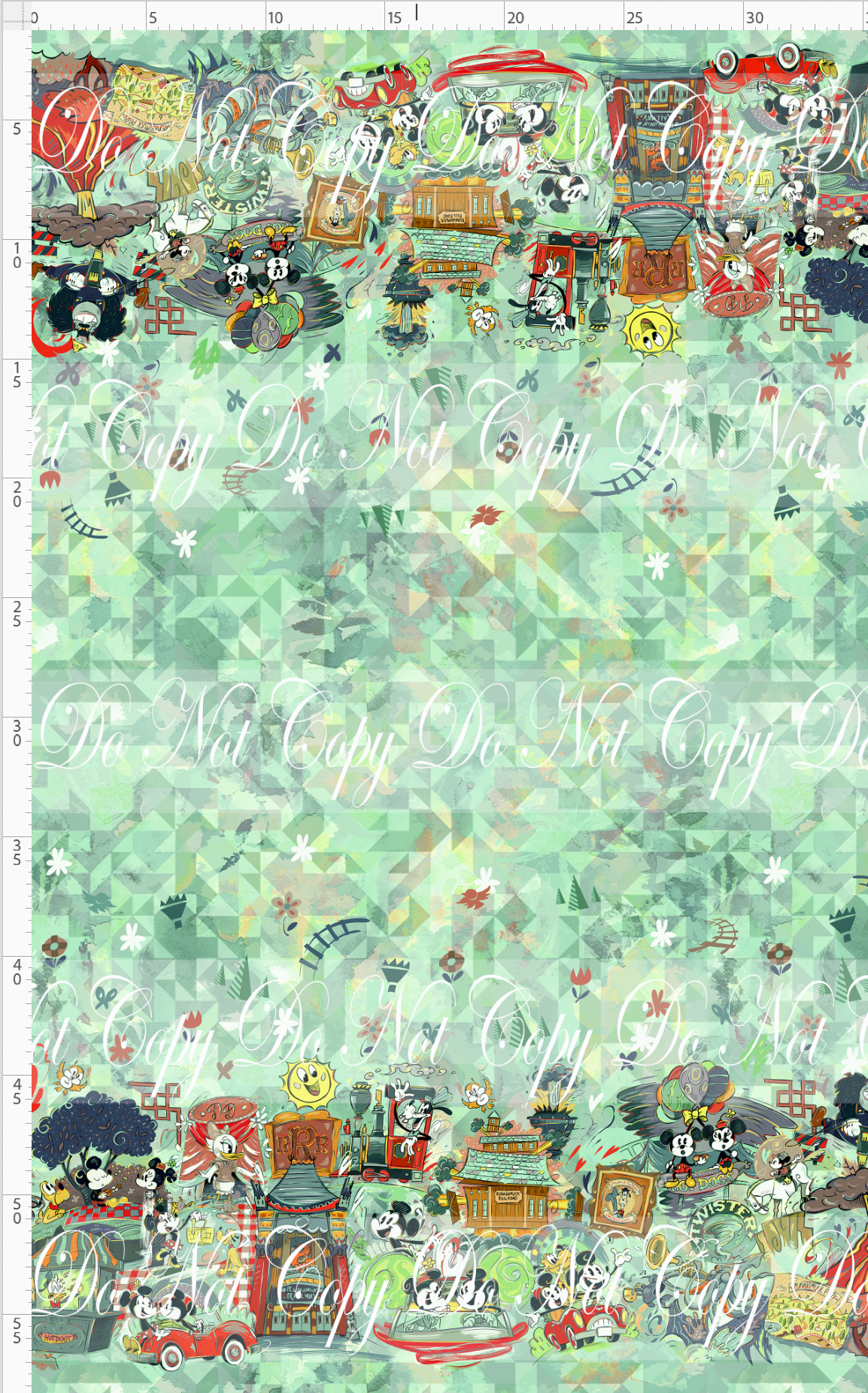 The mouse Express - Double Border -vintage