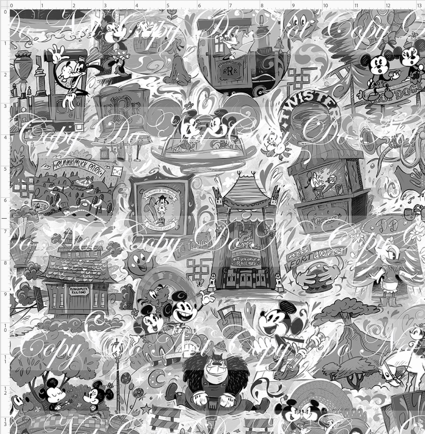 The mouse Express - Main - B&W - REGULAR SCALE