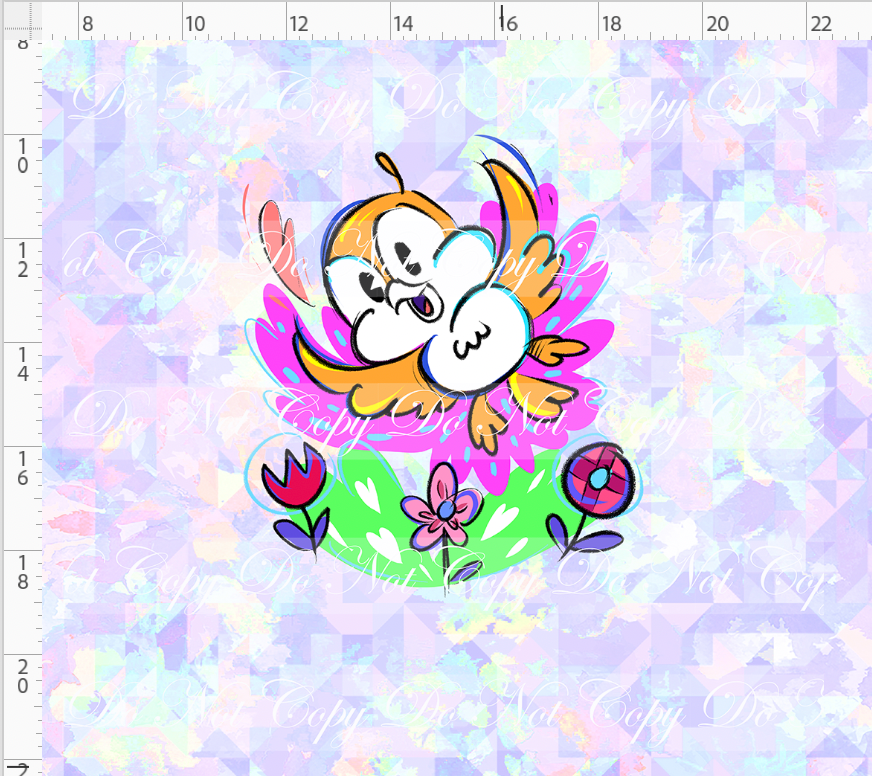 The mouse Express - Panel - bird - Pastel - ADULT