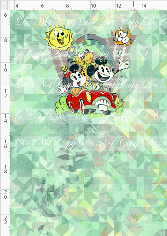 The mouse Express - Panel - mice and sun  -vintage - CHILD