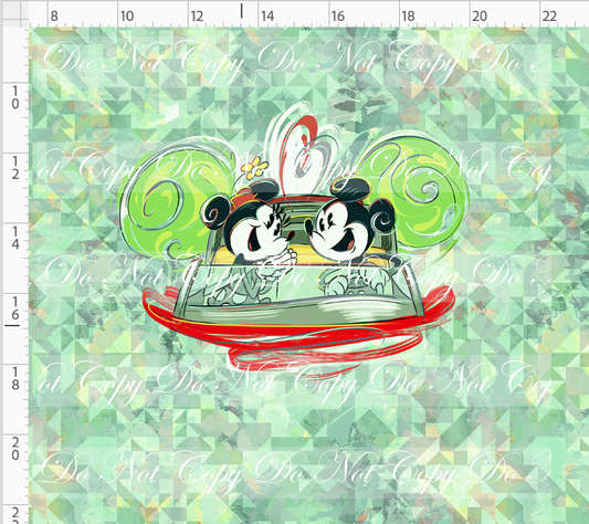 The mouse Express - Panel - mouse car - vintage - ADULT