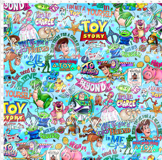 Toyland Tales - Words & Sayings - Light Blue