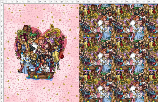 True Love - Childrens Blanket Panel 58W x 36H