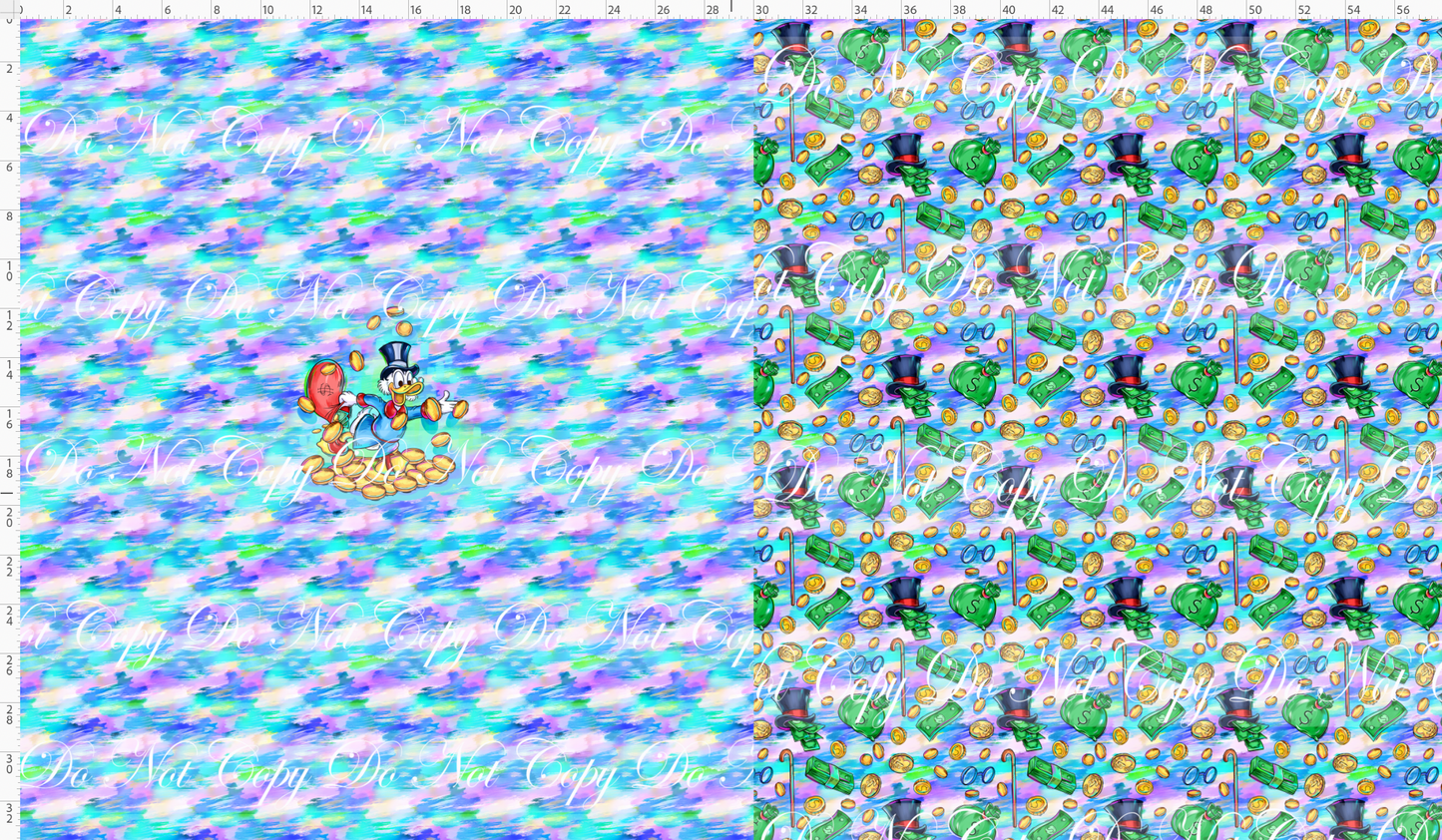 Uncle Moneybags - Panel & Coordinate Rapport - ADULT - Pastel