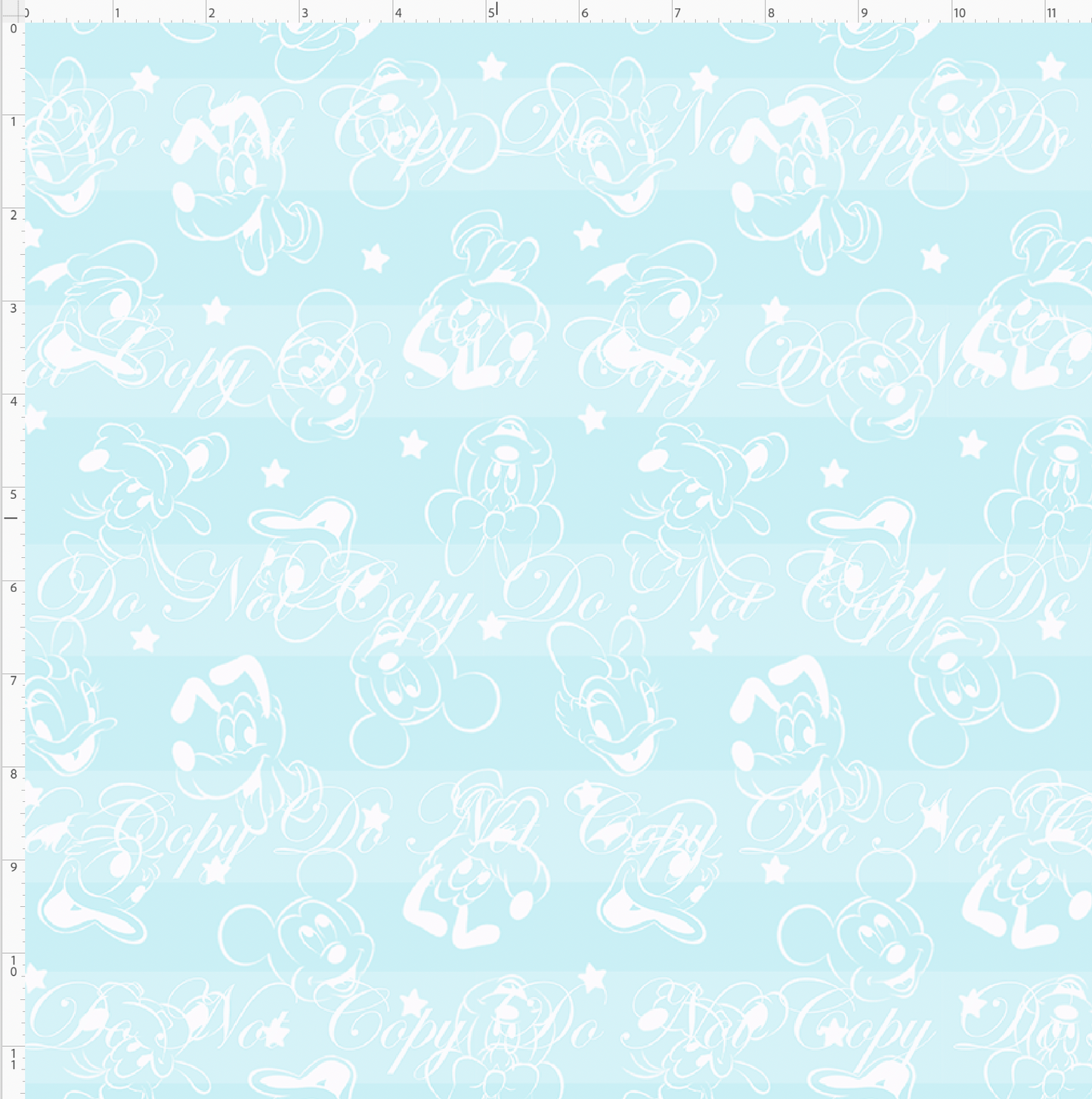 Vintage Confections - Character Head Toss - Vintage Blue - with White