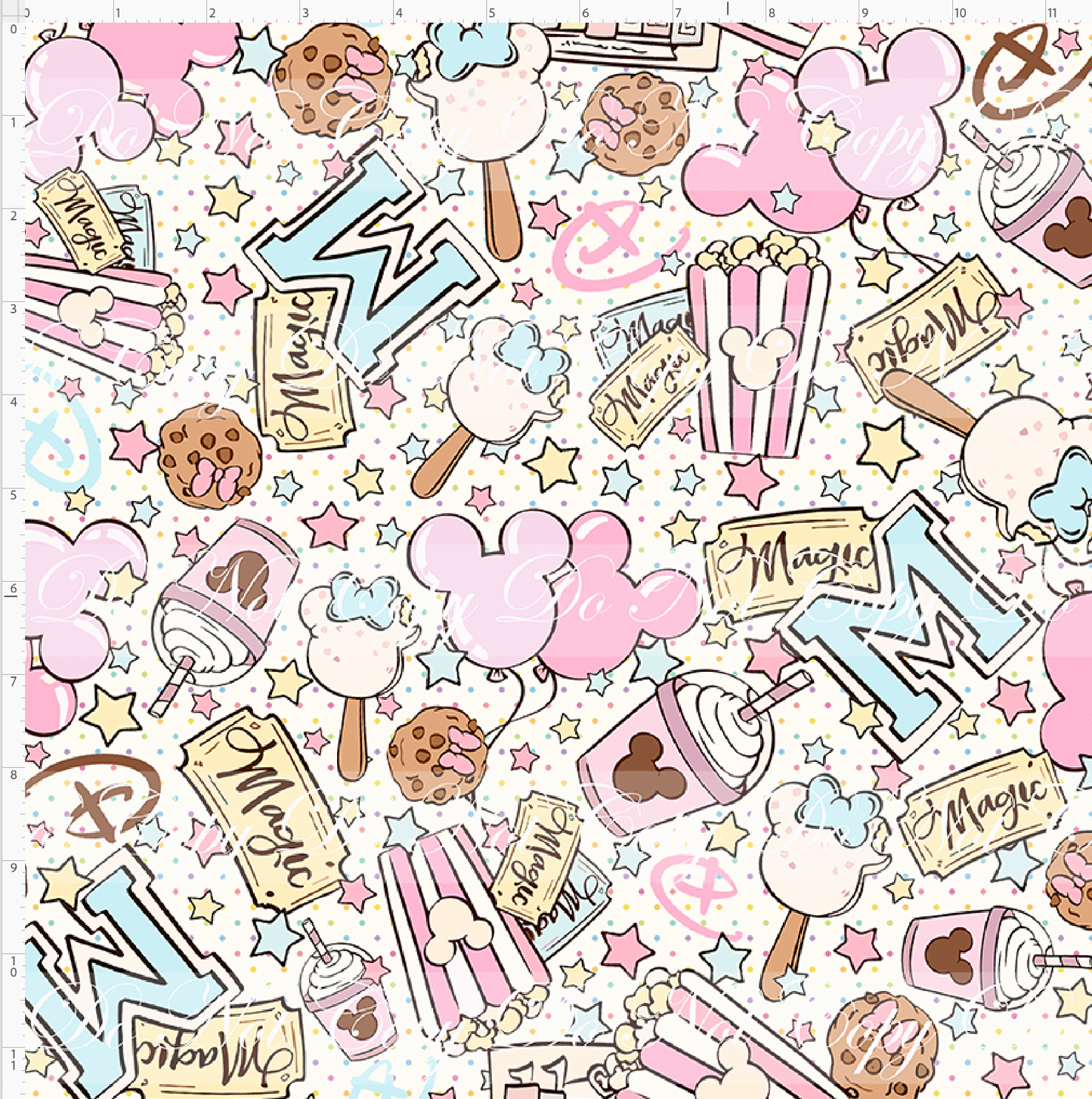 Vintage Confections - Main Toss - Regular Scale - Dot Background