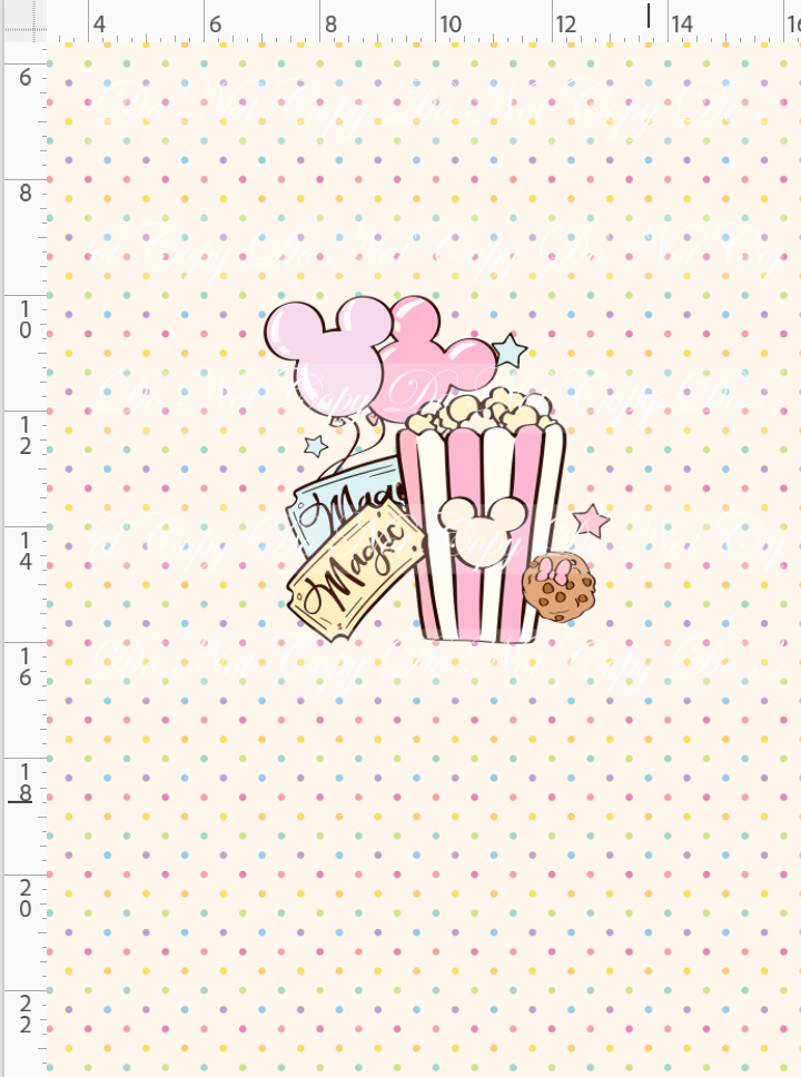 Vintage Confections - Panel - CHILD - Dots Background