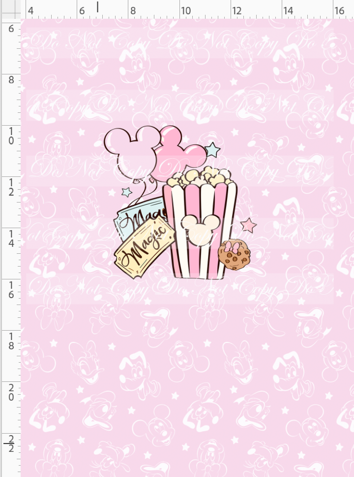 Vintage Confections - Panel - CHILD - Pink Character Heads Background