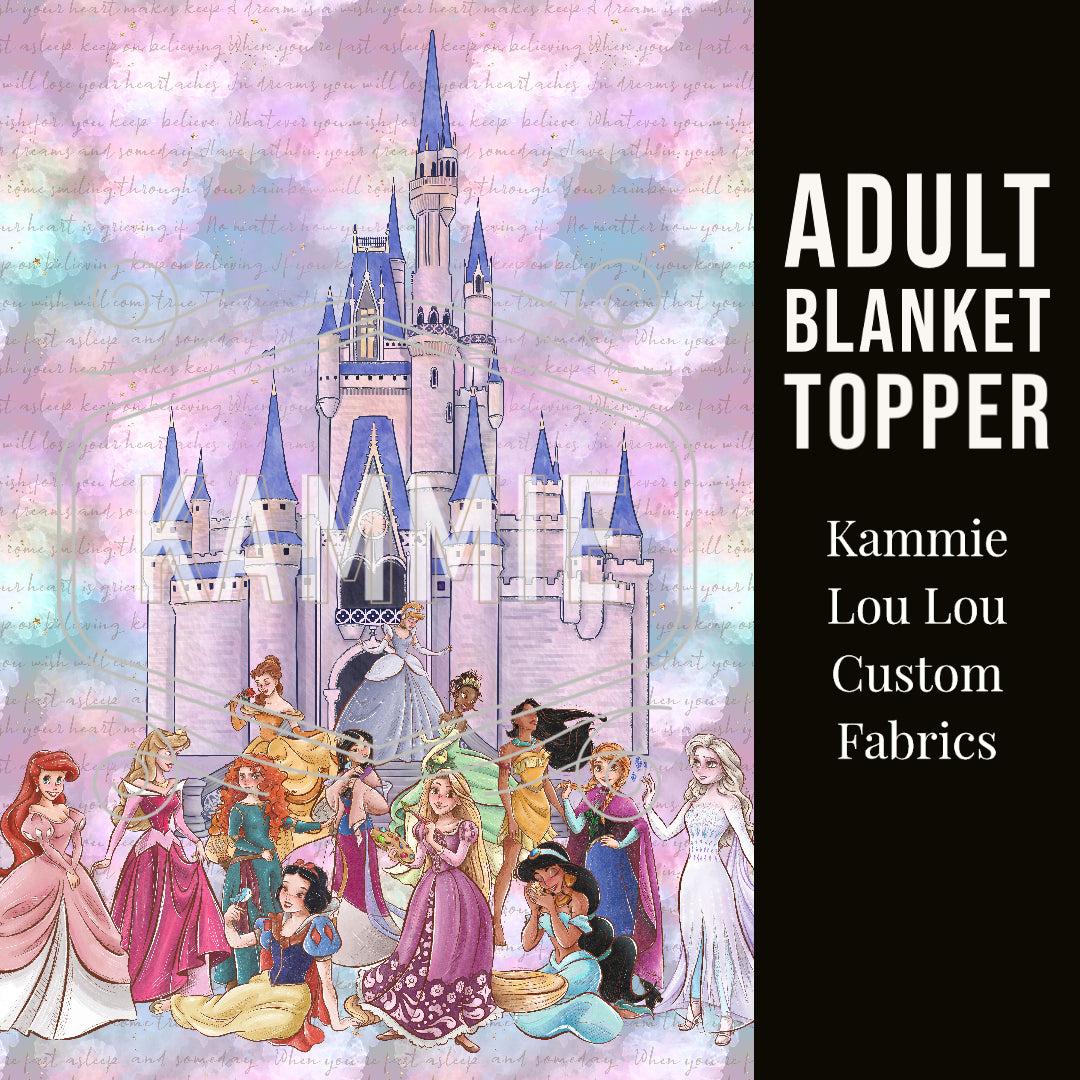 Vintage Princess - Full Size Blanket Panel 58W x 72H