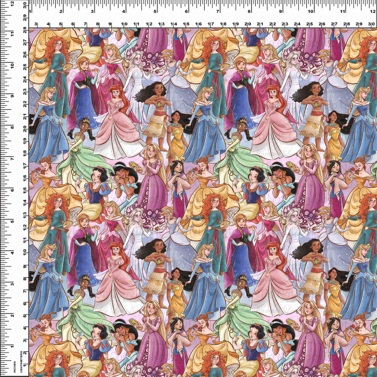 Vintage Pastel Princess - Main Stack - Small Scale