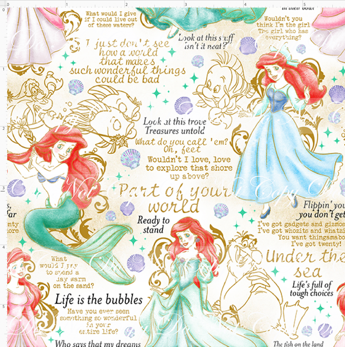 Vintage Princess Series - Ocean Song - Small Scale