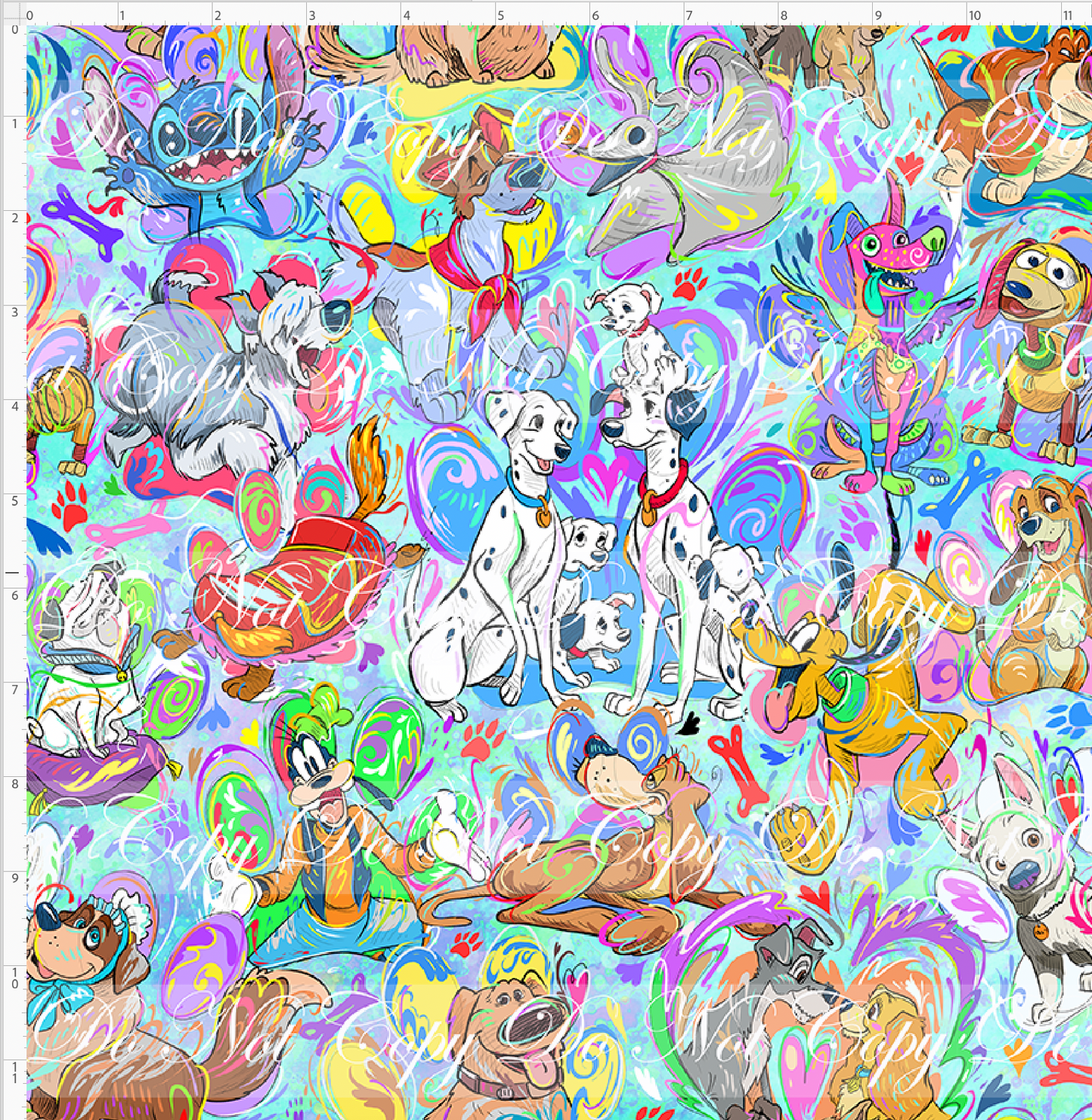 Who Let The Dogs Out - Main - blue - Regular Scale